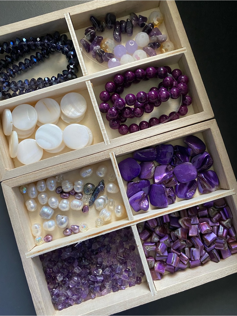Natural Stone Beads Freshwater Pearl Beads Glass & Mother of Pearl Beads Lot